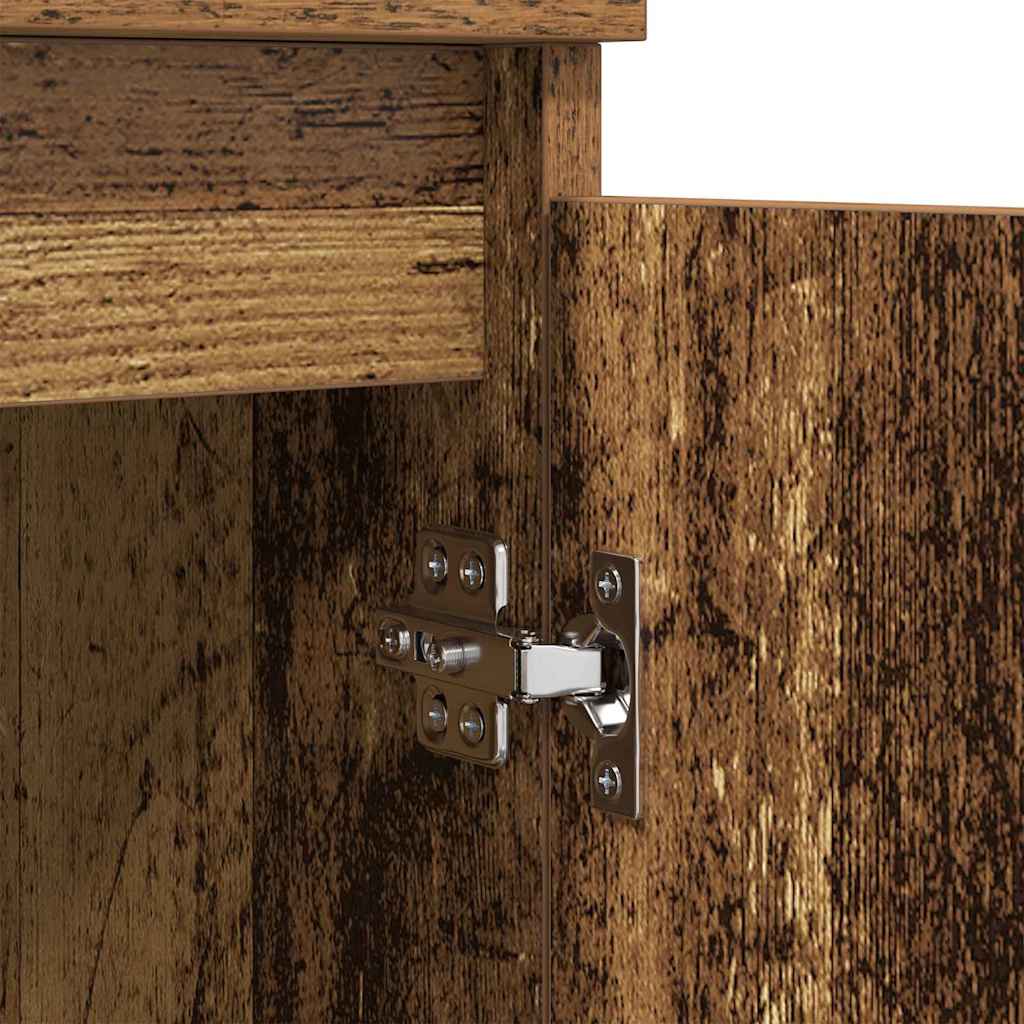 Παραδοσιακά Πλευρικά Έπιπλα 3 pcs Παλιό Ξύλο 60 x 35 x 70 cm