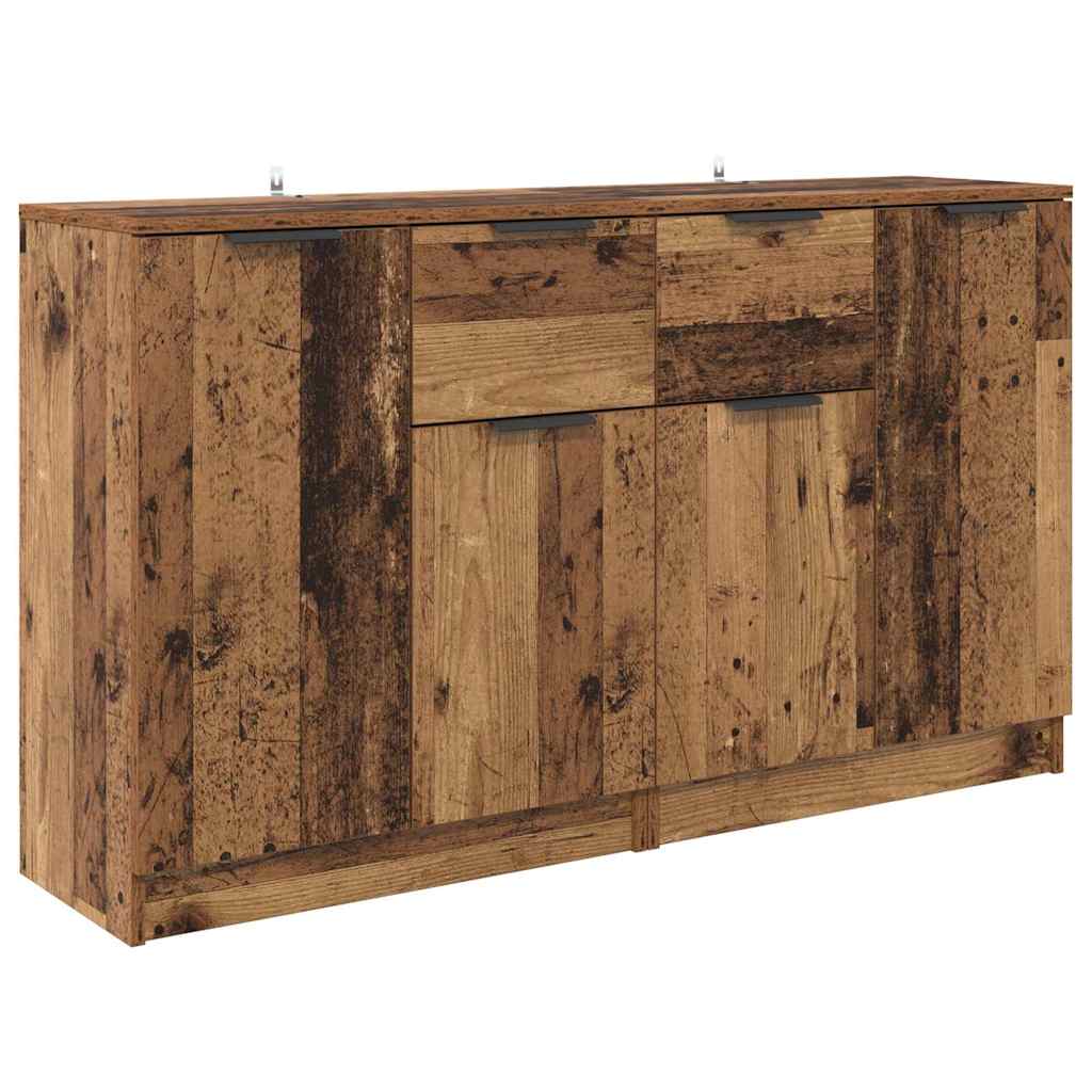 Παραδοσιακά Πλευρικά Έπιπλα 2 pcs Παλιό Ξύλο 60 x 30 x 70 εκ.