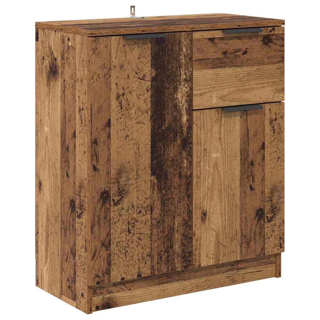 Παραδοσιακά Πλευρικά Έπιπλα 2 pcs Παλιό Ξύλο 60 x 30 x 70 εκ.