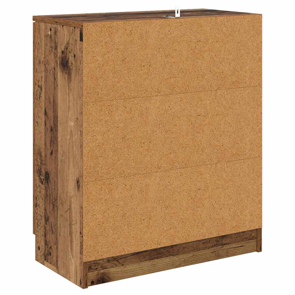 Παραδοσιακά Πλευρικά Έπιπλα 2 pcs Παλιό Ξύλο 60 x 30 x 70 εκ.