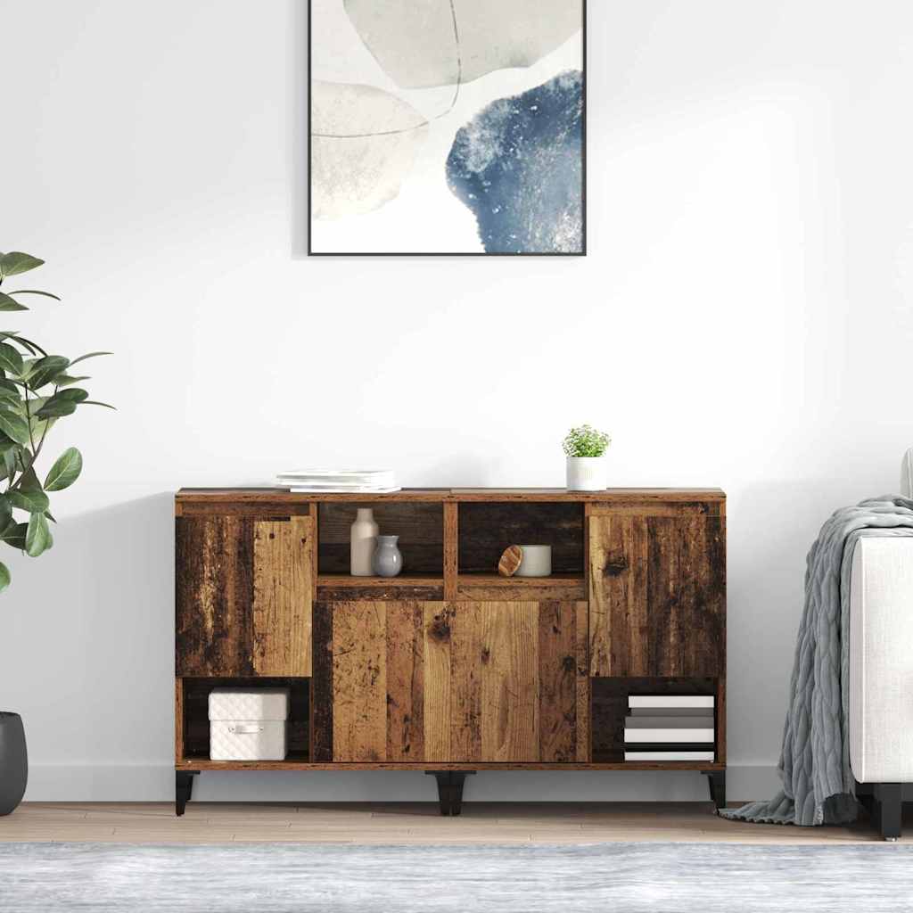 Παραδοσιακά Πλευρικά Έπιπλα 2 pcs Παλιό Ξύλο 60 x 35 x 70 cm