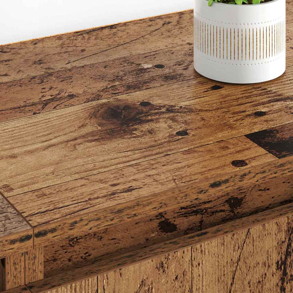 Παραδοσιακά Πλευρικά Έπιπλα 2 pcs Παλιό Ξύλο 60 x 35 x 70 cm