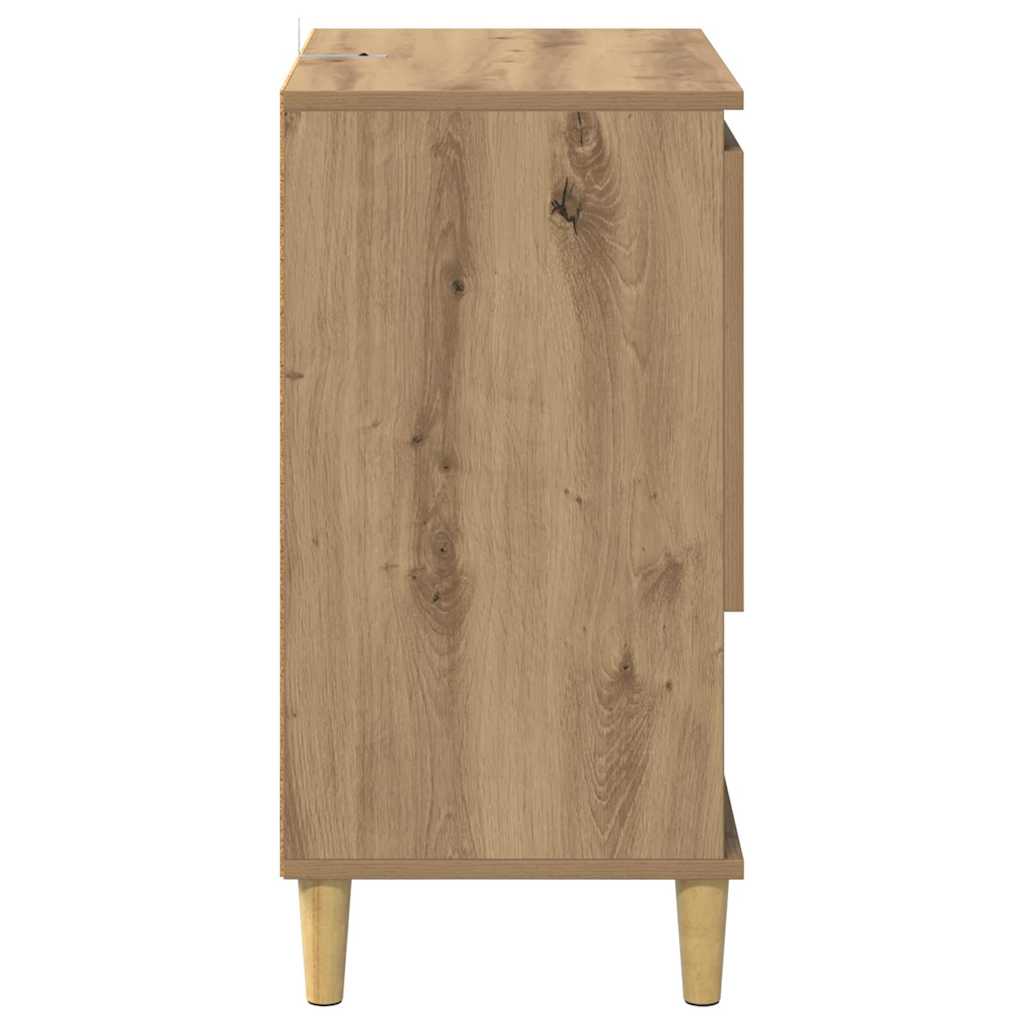 Παραδοσιακά Πλευρικά Έπιπλα 2 pcs Artisan Oak 60 x 35 x 70 cm