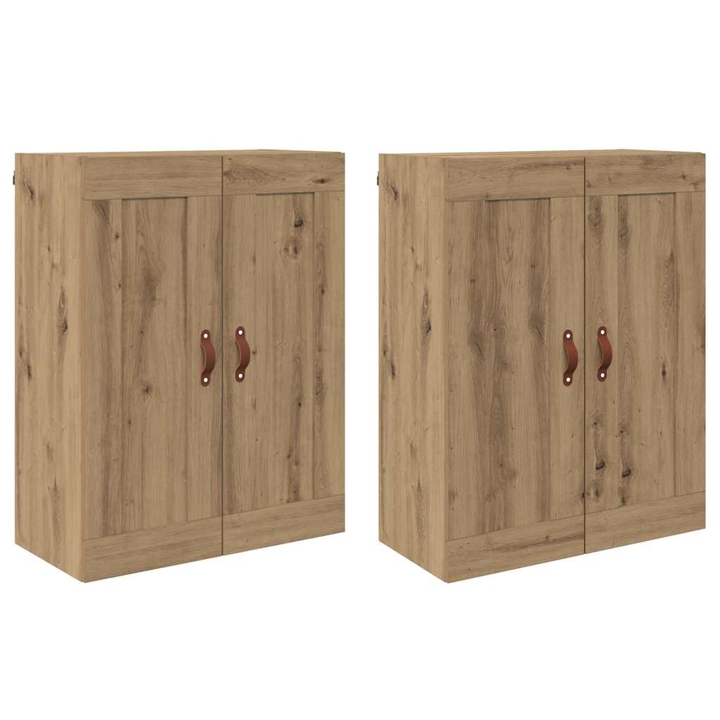 Ντουλάπα τοίχου Επιτοίχιο 2 pcs Artisan Oak 69,5 x 34 x 90 εκ.