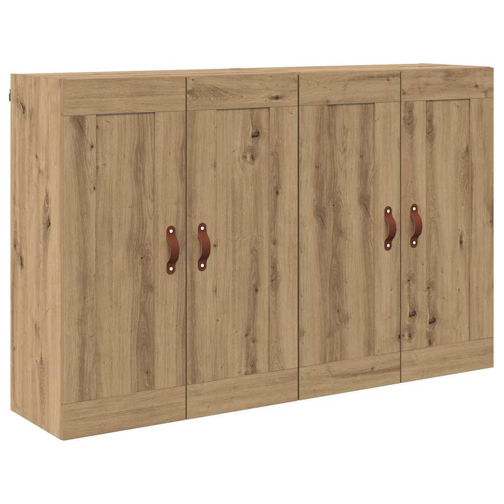 Ντουλάπα τοίχου Επιτοίχιο 2 pcs Artisan Oak 69,5 x 34 x 90 εκ.