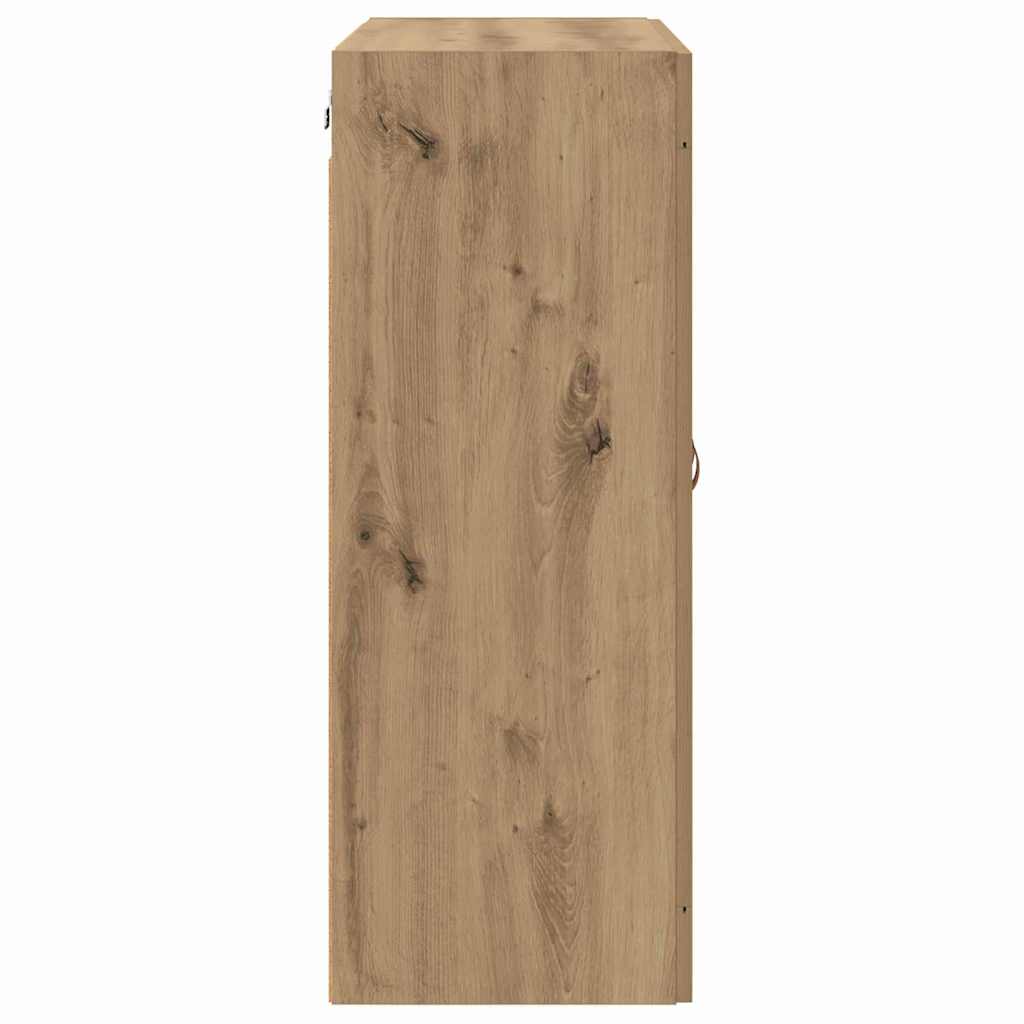 Ντουλάπα τοίχου Επιτοίχιο 2 pcs Artisan Oak 69,5 x 34 x 90 εκ.