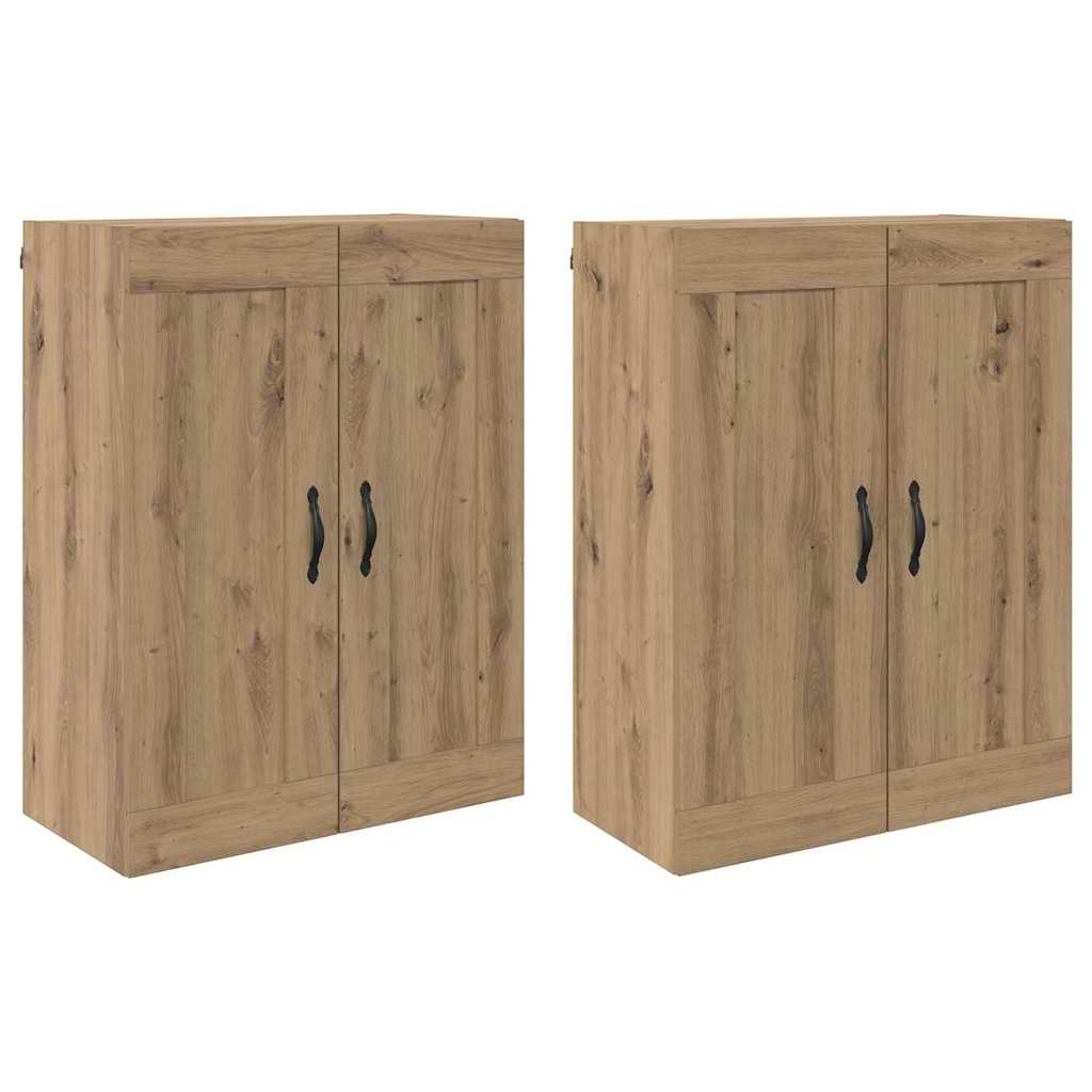 Ντουλάπα τοίχου Επιτοίχιο 2 pcs Artisan Oak 69,5 x 34 x 90 εκ. - Pakobazaar