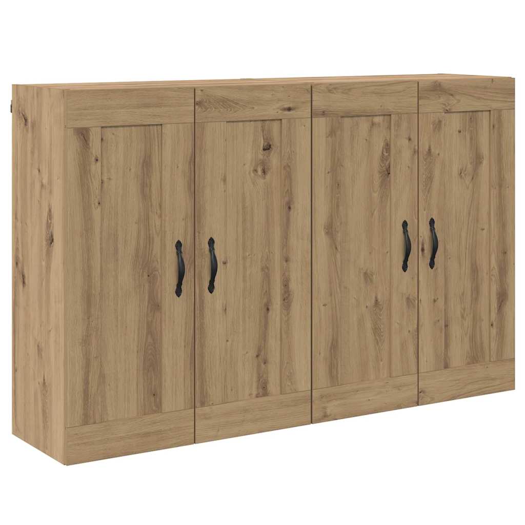 Ντουλάπα τοίχου Επιτοίχιο 2 pcs Artisan Oak 69,5 x 34 x 90 εκ. - Pakobazaar