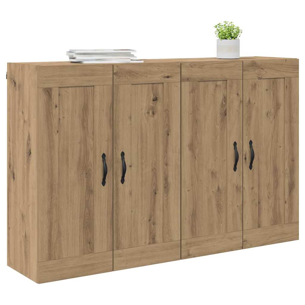 Ντουλάπα τοίχου Επιτοίχιο 2 pcs Artisan Oak 69,5 x 34 x 90 εκ. - Pakobazaar