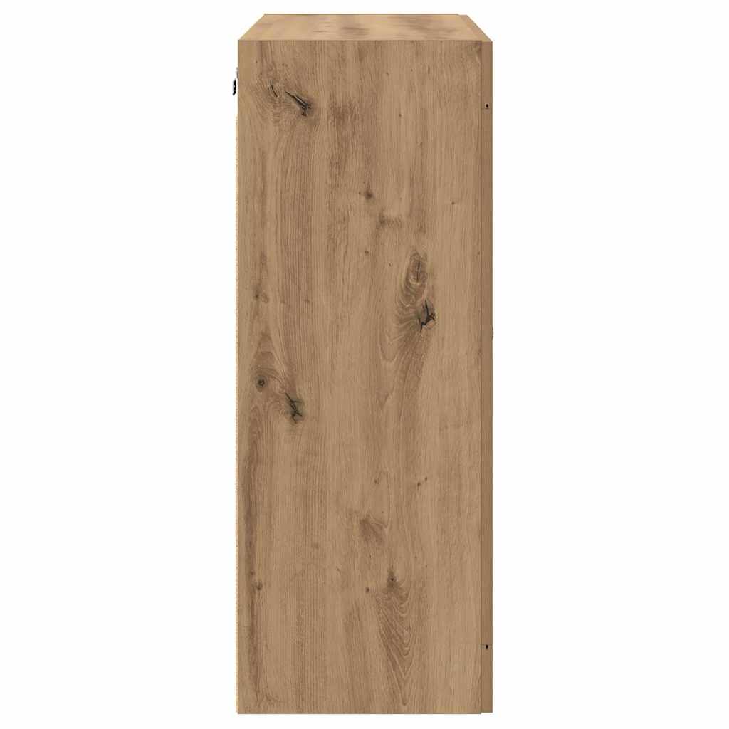 Ντουλάπα τοίχου Επιτοίχιο 2 pcs Artisan Oak 69,5 x 34 x 90 εκ. - Pakobazaar