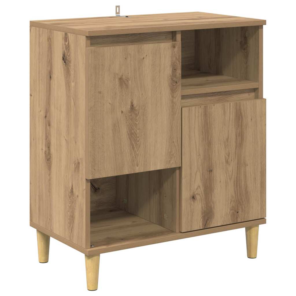 Παραδοσιακά Πλευρικά Έπιπλα 3 pcs Artisan Oak 60 x 35 x 70 cm