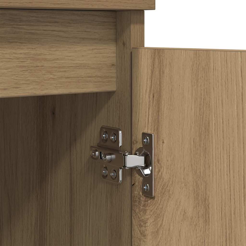 Παραδοσιακά Πλευρικά Έπιπλα 2 pcs Artisan Oak 60 x 35 x 70 cm - Pakobazaar