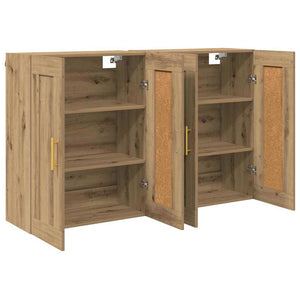 Ντουλάπα τοίχου 2 τμχ. Artisan Oak 69,5 x 34 x 90 εκ.