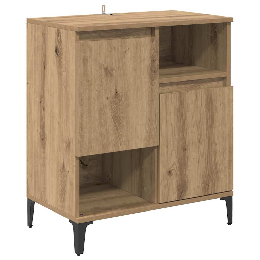 Παραδοσιακά Πλευρικά Έπιπλα 3 pcs Artisan Oak 60 x 35 x 70 cm - Pakobazaar