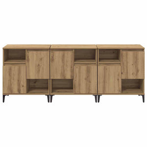 Παραδοσιακά Πλευρικά Έπιπλα 3 pcs Artisan Oak 60 x 35 x 70 cm - Pakobazaar