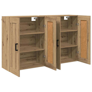 Ντουλάπα τοίχου 2 τμχ. Artisan Oak 69,5 x 34 x 90 εκ. - Pakobazaar