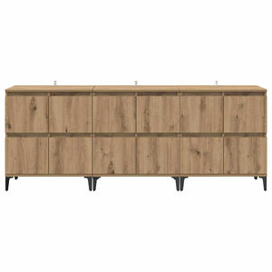 Παραδοσιακά Πλευρικά Έπιπλα 3 pcs Artisan Oak 60 x 35 x 70 cm - Pakobazaar