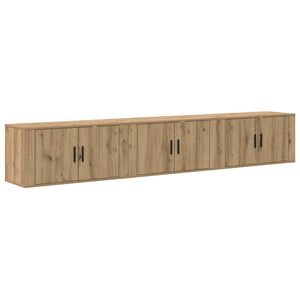 Σετ Βαθμιδωτών Ντουλαπιών Τηλεόρασης 3 pcs Artisan Oak - Pakobazaar