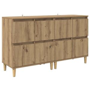 Παραδοσιακά Πλευρικά Έπιπλα 2 pcs Artisan Oak 60 x 35 x 70 cm - Pakobazaar