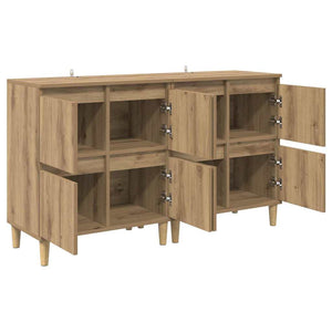 Παραδοσιακά Πλευρικά Έπιπλα 2 pcs Artisan Oak 60 x 35 x 70 cm - Pakobazaar