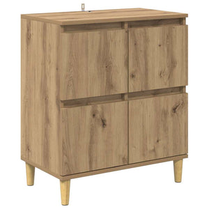 Παραδοσιακά Πλευρικά Έπιπλα 2 pcs Artisan Oak 60 x 35 x 70 cm - Pakobazaar