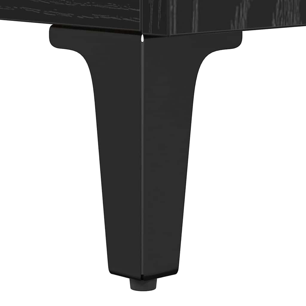 Παραδοσιακά Πλευρικά Έπιπλα 2 pcs Μαύρη Οξυά 60 x 35 x 70 cm