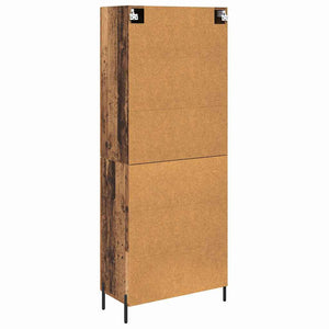 Highboard 2 τμχ. Παλιό Ξύλο 69,5 x 34 x 180 εκ.
