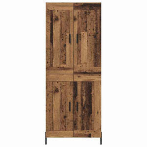 Highboard 2 τμχ. Παλιό Ξύλο 69,5 x 34 x 180 εκ.