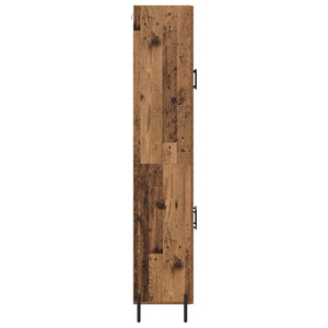 Highboard 2 τμχ. Παλιό Ξύλο 69,5 x 34 x 180 εκ.