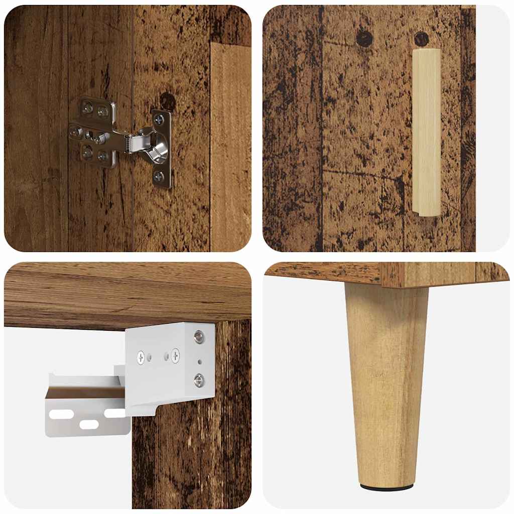 Highboard Παλιό Ξύλο 69,5 x 32,5 x 180 εκ Επεξεργασμένο ξύλο - Pakobazaar