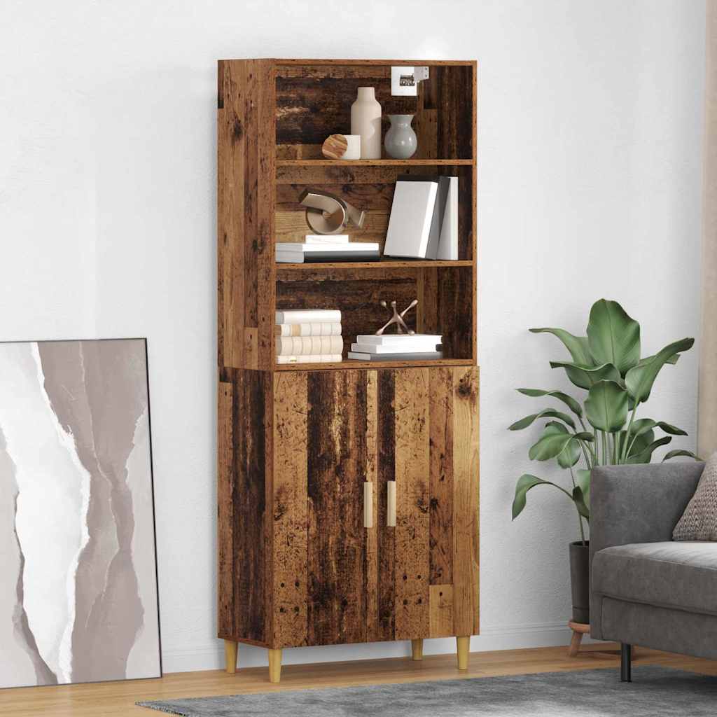 Highboard Παλιό Ξύλο 69,5 x 32,5 x 180 εκ Επεξεργασμένο ξύλο - Pakobazaar