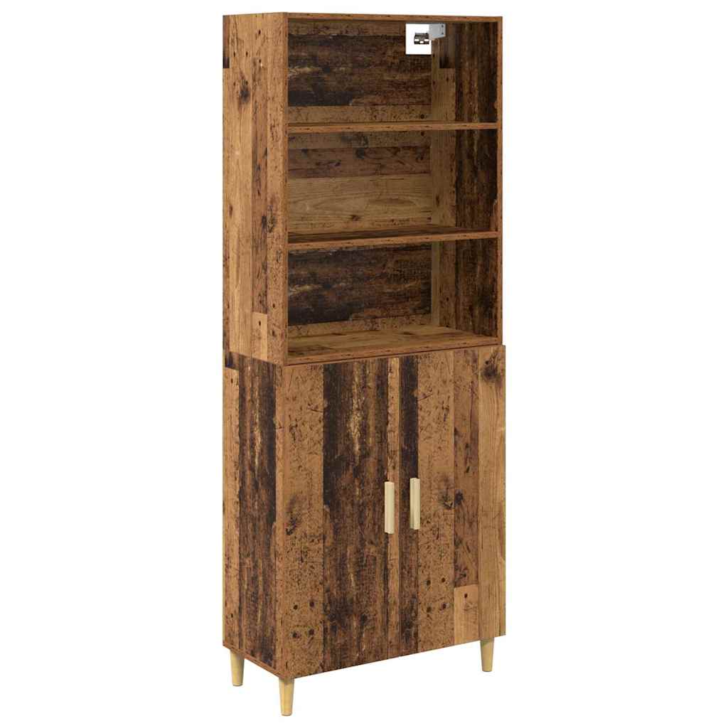 Highboard Παλιό Ξύλο 69,5 x 32,5 x 180 εκ Επεξεργασμένο ξύλο - Pakobazaar