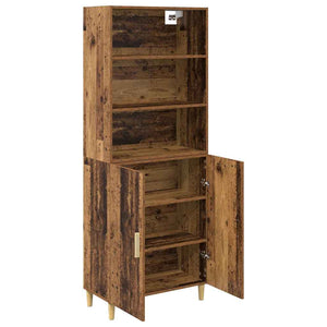 Highboard Παλιό Ξύλο 69,5 x 32,5 x 180 εκ Επεξεργασμένο ξύλο - Pakobazaar