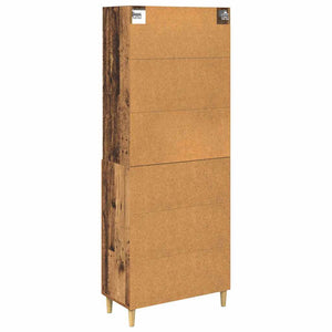Highboard Παλιό Ξύλο 69,5 x 32,5 x 180 εκ Επεξεργασμένο ξύλο - Pakobazaar