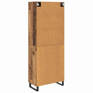 Highboard 2 τμχ. Παλιό ξύλο 69,5 x 34 x 180 εκ.