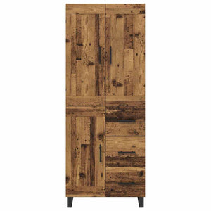 Highboard 2 τμχ. Παλιό ξύλο 69,5 x 34 x 180 εκ.