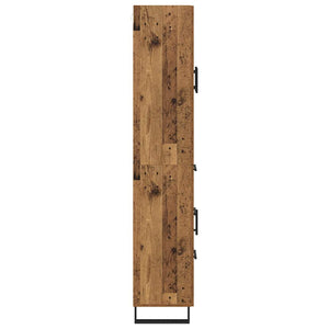 Highboard 2 τμχ. Παλιό ξύλο 69,5 x 34 x 180 εκ.
