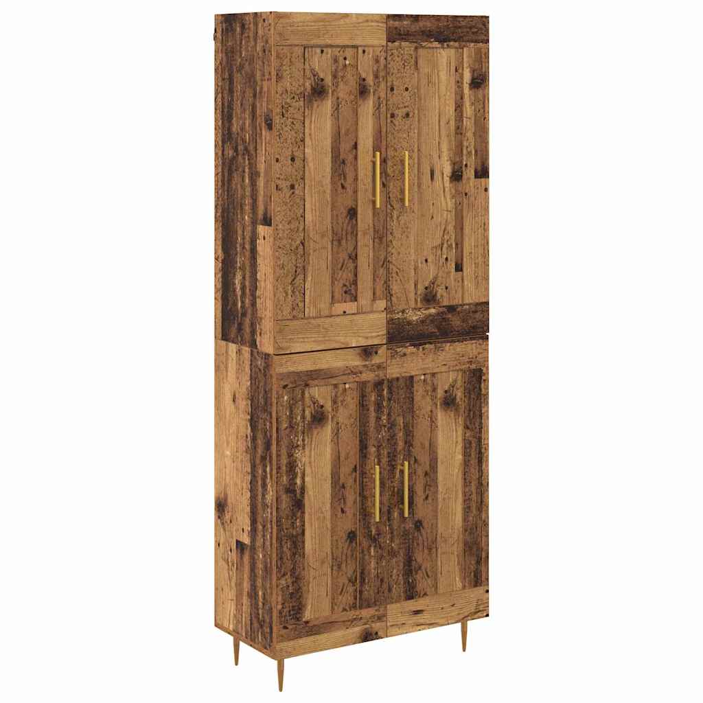 Highboard Παλιό Ξύλο 69,5 x 34 x 180 εκ. Επεξεργασμένο ξύλο