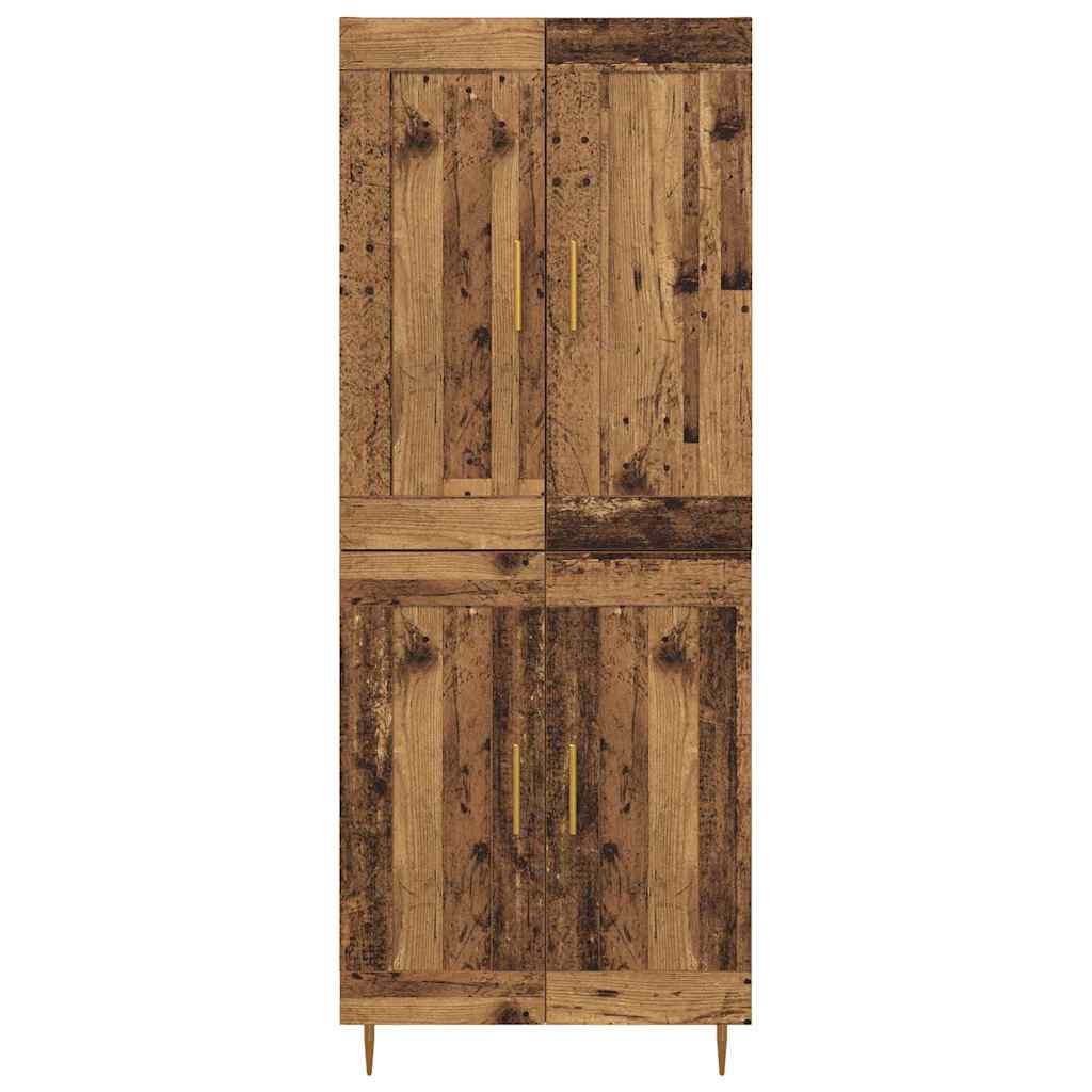 Highboard Παλιό Ξύλο 69,5 x 34 x 180 εκ. Επεξεργασμένο ξύλο