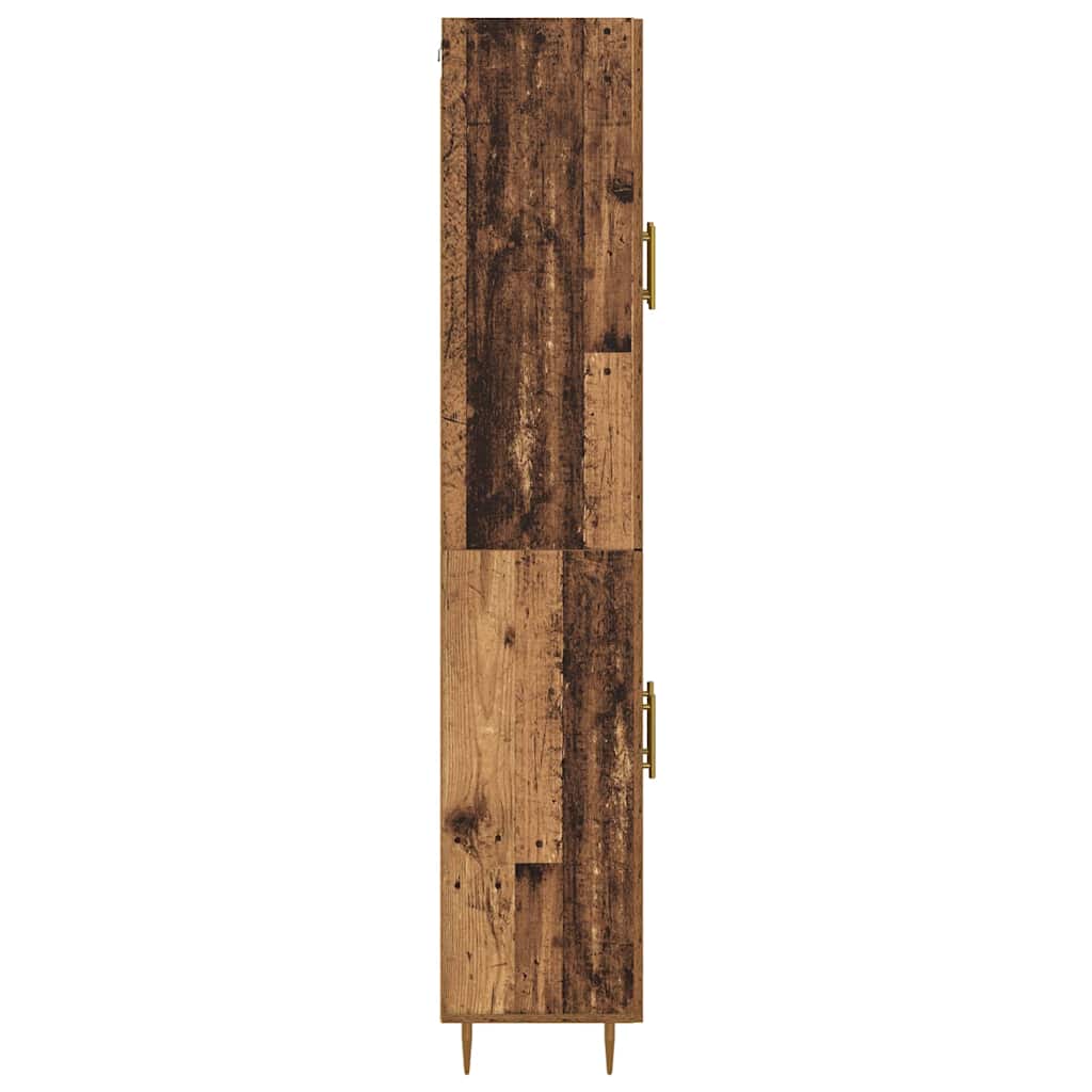 Highboard Παλιό Ξύλο 69,5 x 34 x 180 εκ. Επεξεργασμένο ξύλο
