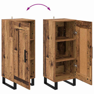 Highboard Παλιό Ξύλο 34,5 x 34 x 180 εκ. Επεξεργασμένο ξύλο - Pakobazaar