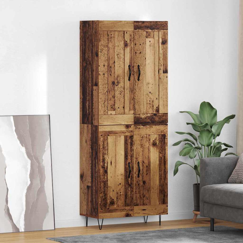 Highboard Παλιό Ξύλο 69,5 x 34 x 180 εκ. Επεξεργασμένο ξύλο - Pakobazaar