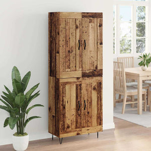 Highboard Παλιό Ξύλο 69,5 x 34 x 180 εκ. Επεξεργασμένο ξύλο - Pakobazaar