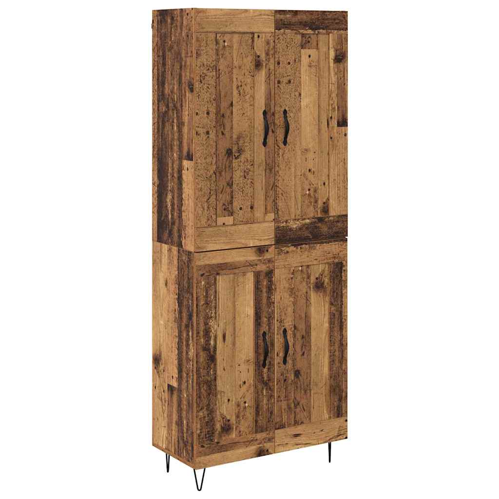 Highboard Παλιό Ξύλο 69,5 x 34 x 180 εκ. Επεξεργασμένο ξύλο - Pakobazaar