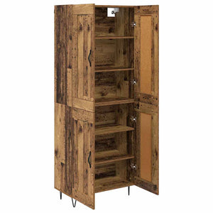 Highboard Παλιό Ξύλο 69,5 x 34 x 180 εκ. Επεξεργασμένο ξύλο - Pakobazaar