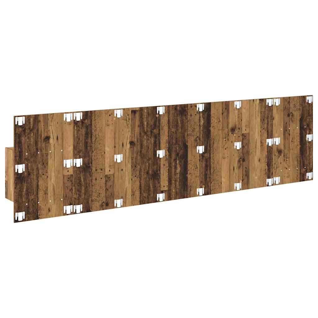 Κεφαλή κρεβατιού με κομοδίνο με συρτάρι 3 pcs Παλιό Ξύλο - Pakobazaar