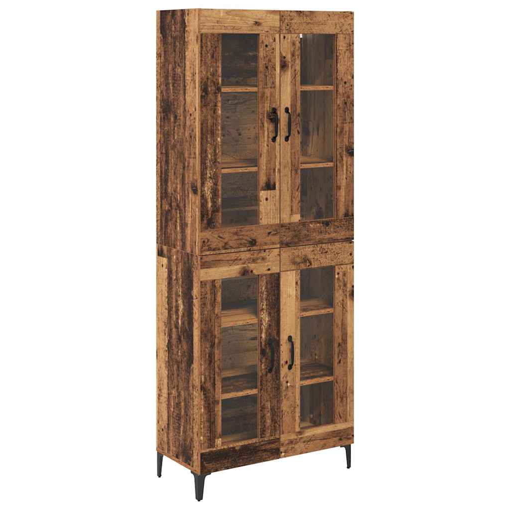 Highboard Παλιό Ξύλο 69,5 x 34 x 180 εκ. Επεξεργασμένο ξύλο