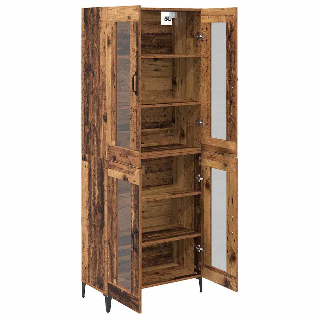 Highboard Παλιό Ξύλο 69,5 x 34 x 180 εκ. Επεξεργασμένο ξύλο