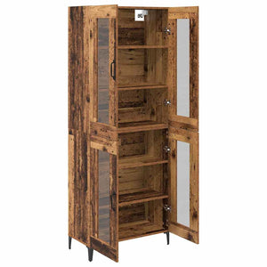 Highboard Παλιό Ξύλο 69,5 x 34 x 180 εκ. Επεξεργασμένο Ξύλο