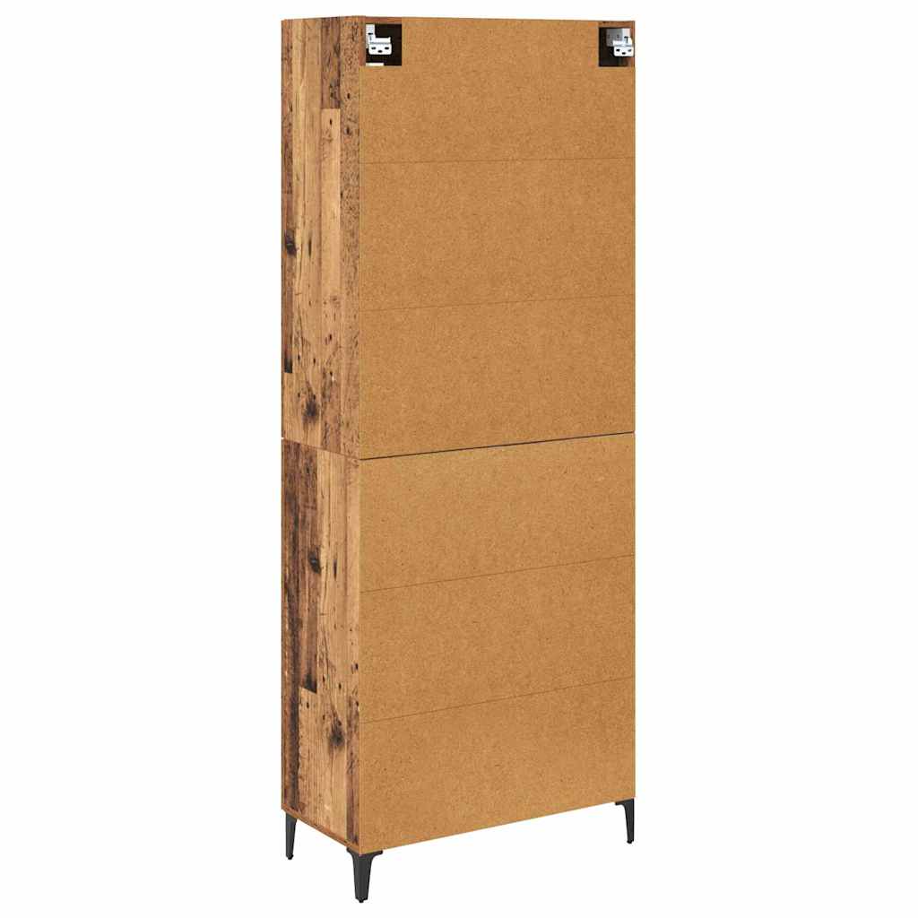 Highboard Παλιό Ξύλο 69,5 x 34 x 180 εκ. Επεξεργασμένο ξύλο